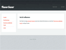Tablet Screenshot of flaversaver.de